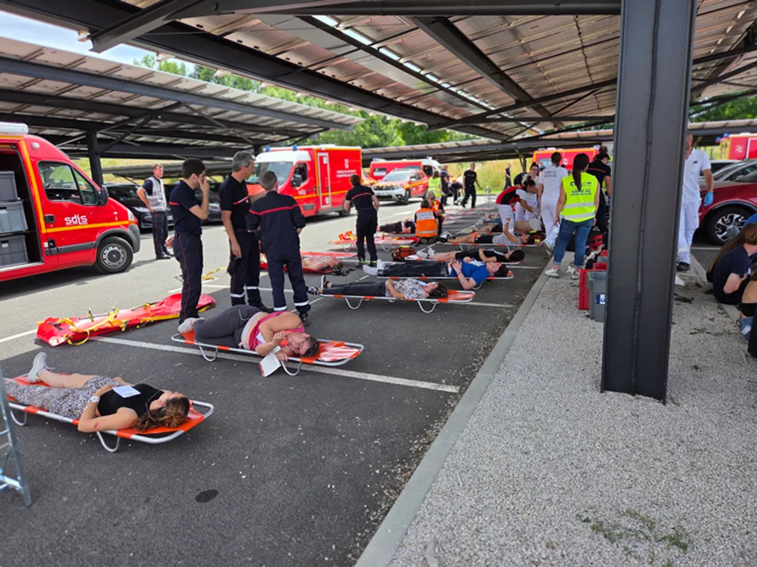 Les victimes sont pris en charge par le SDIS