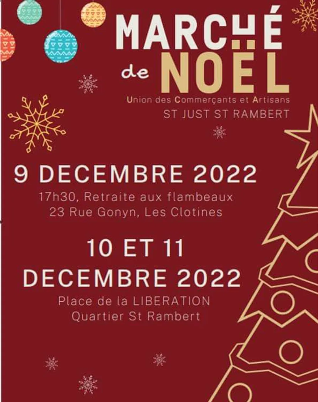 Marcheé de Noel de l'UAC de St-Just-St-Rambert