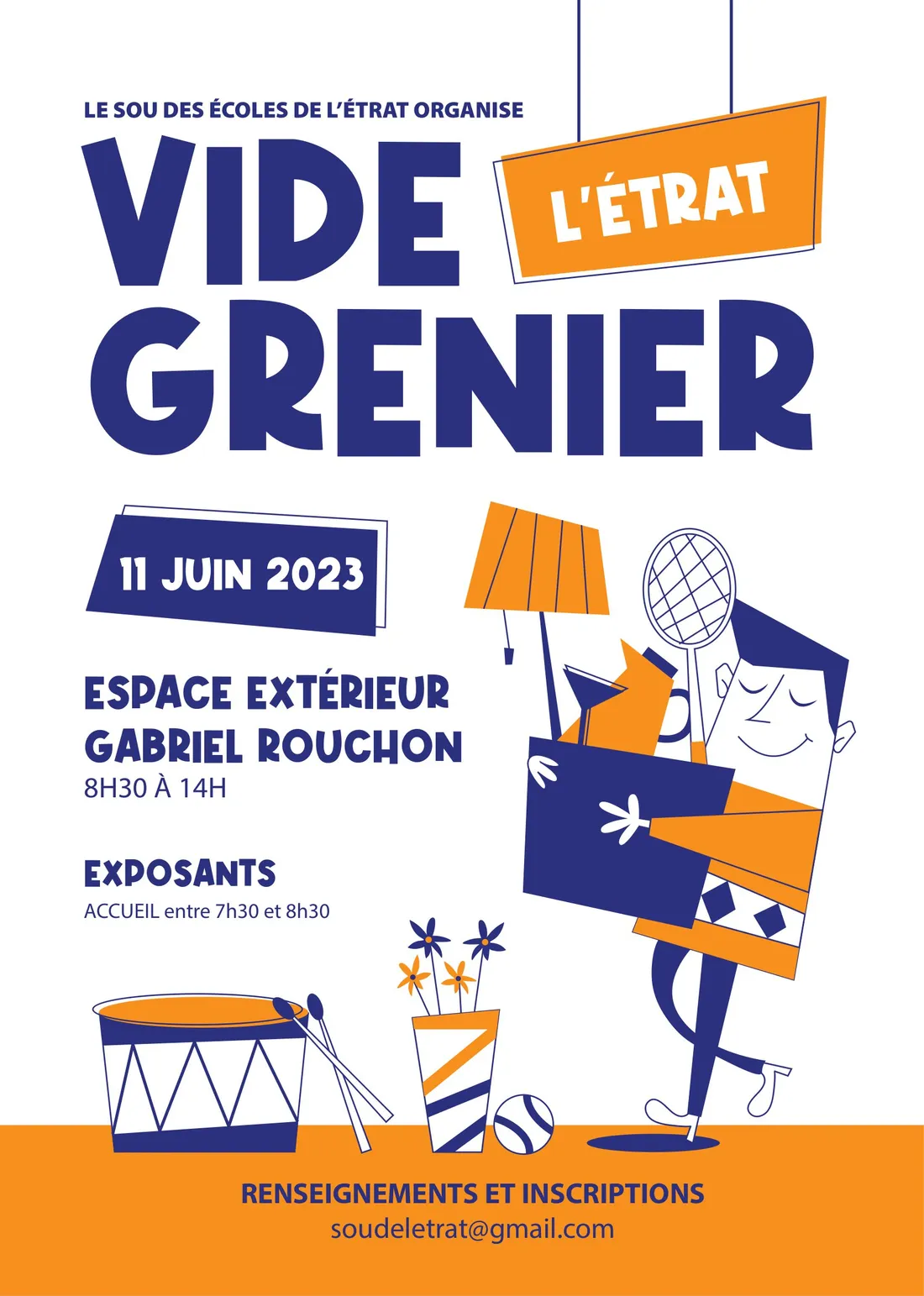 Vide grenier à L'Etrat