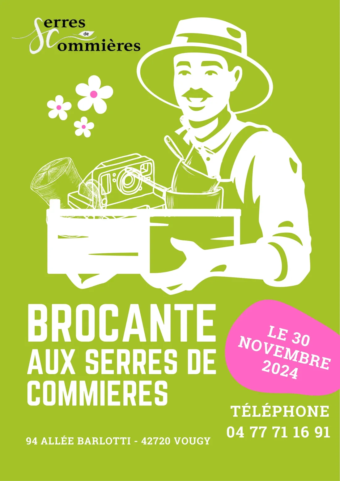 Brocante aux Serres de Commières à Vougy