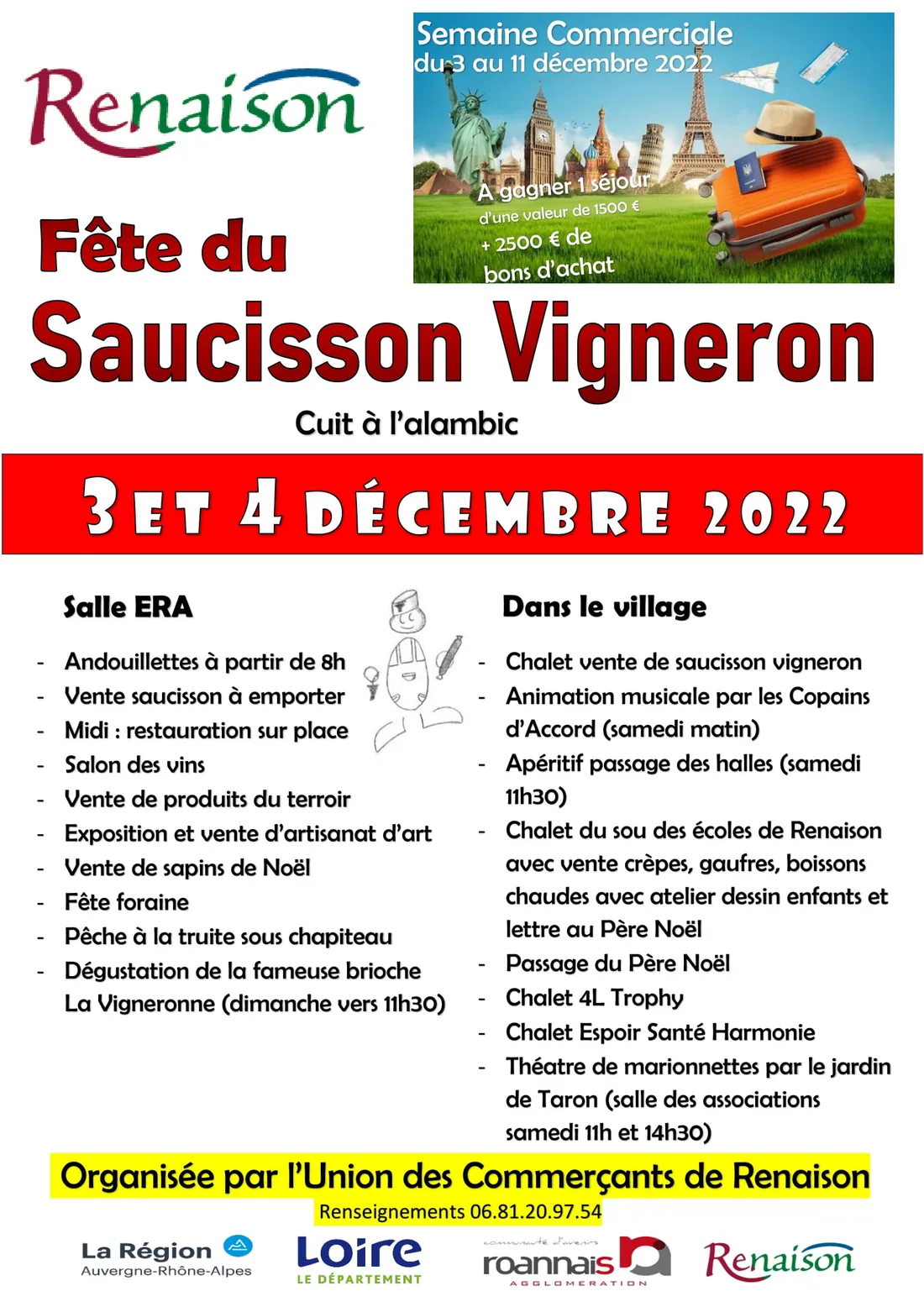 Fête du saucisson vigneron à Renaison