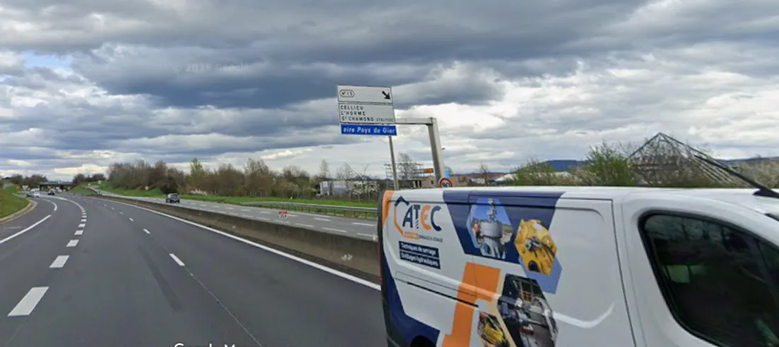 L'A47 à Saint-Chamond.