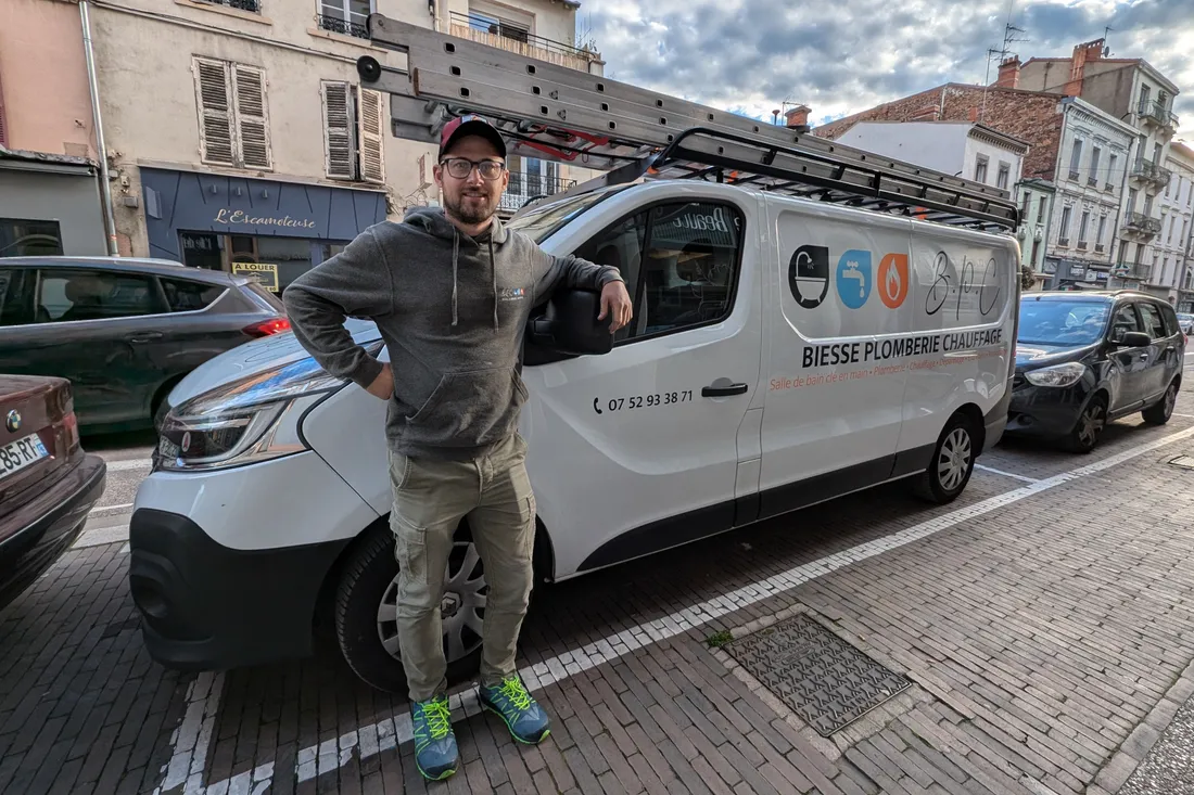 Antoine Biesse, artisan plombier à Roanne