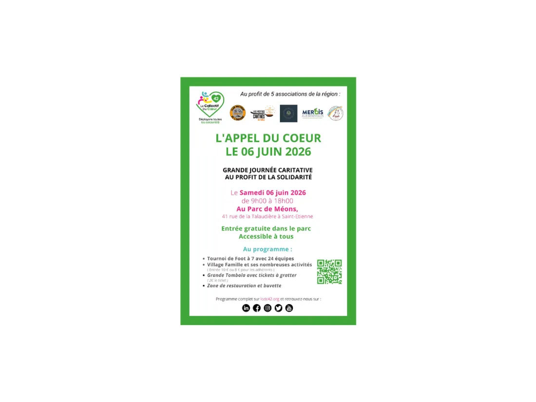 "L'appel du coeur" au Parc de Méons à St-Etienne