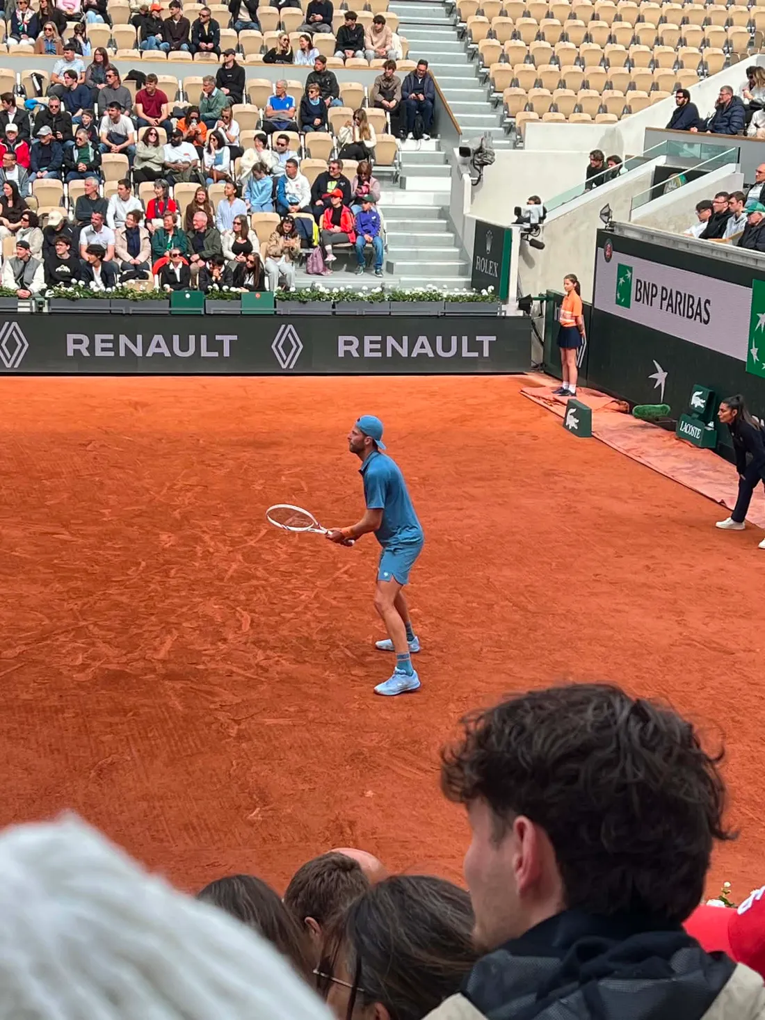 Hugo Grenier sur le court. 