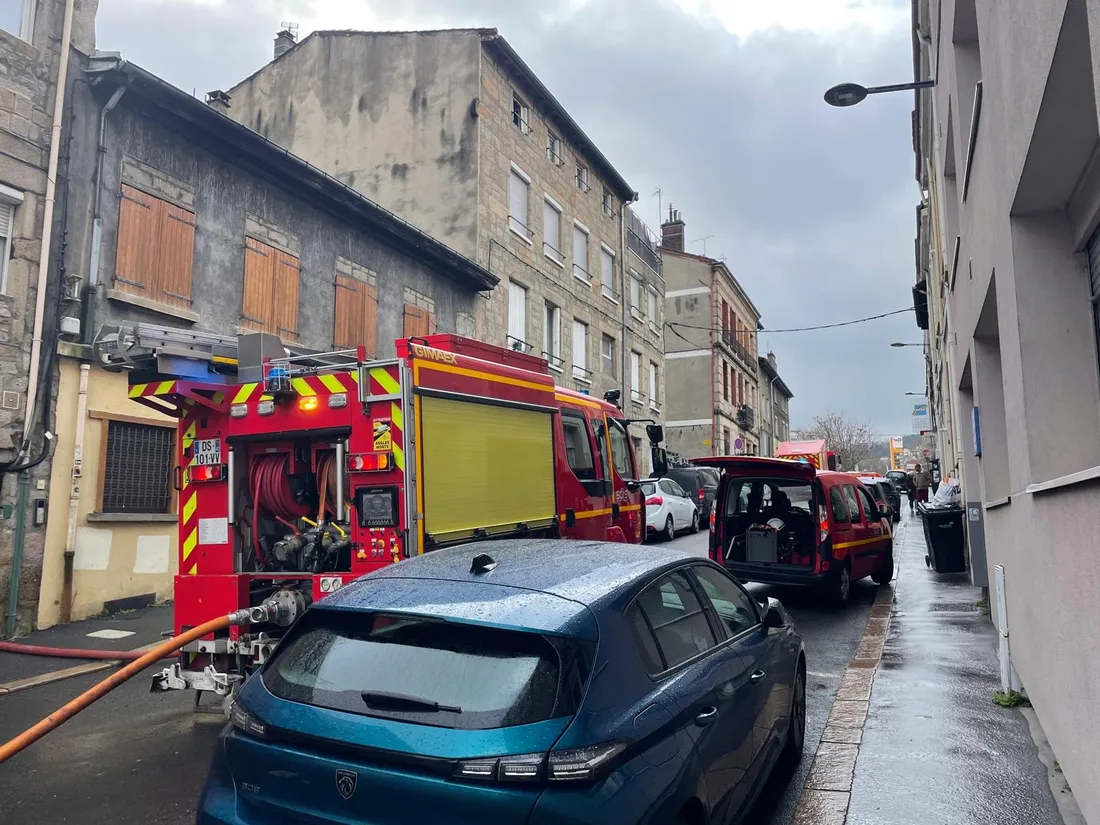 Les pompiers en intervention.