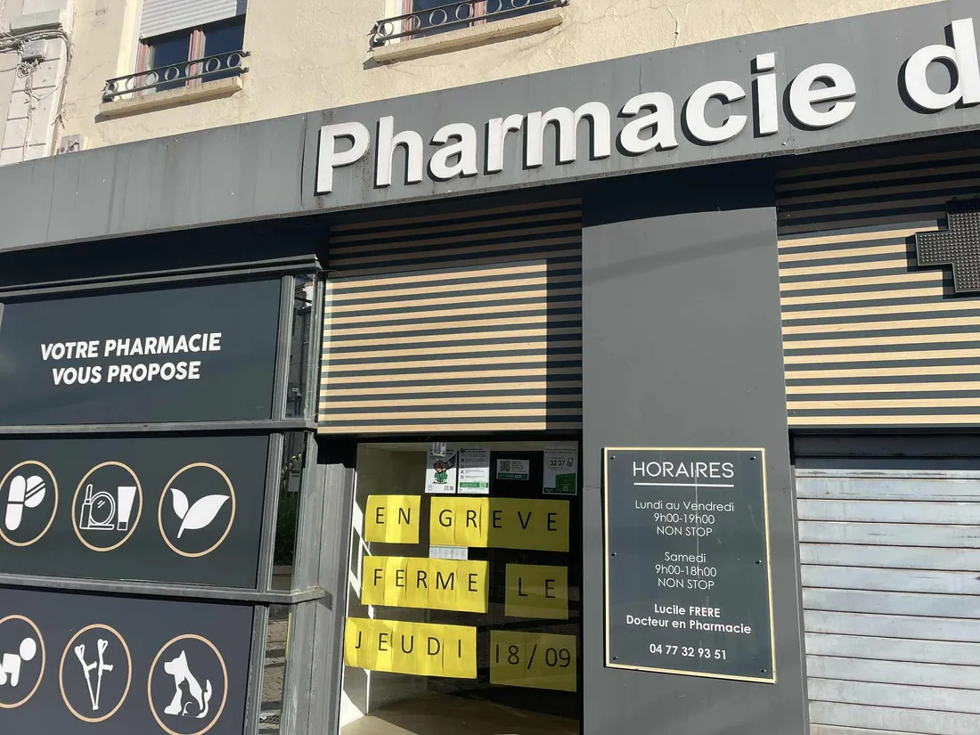 Les pharmaciens en grève.