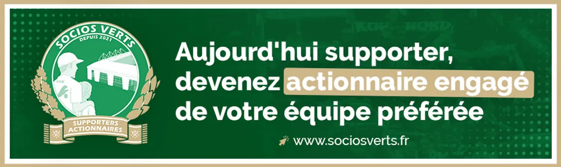 Bandeau sponsorisé pub - socios vert