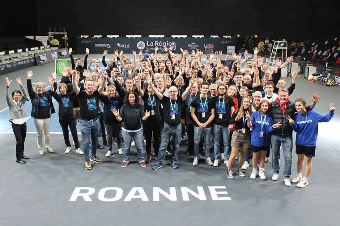 Bénévoles de l'Open de tennis de Roanne