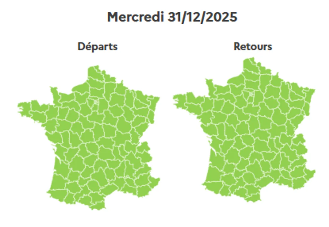 Les prévisions de ce 31 décembre 2025.