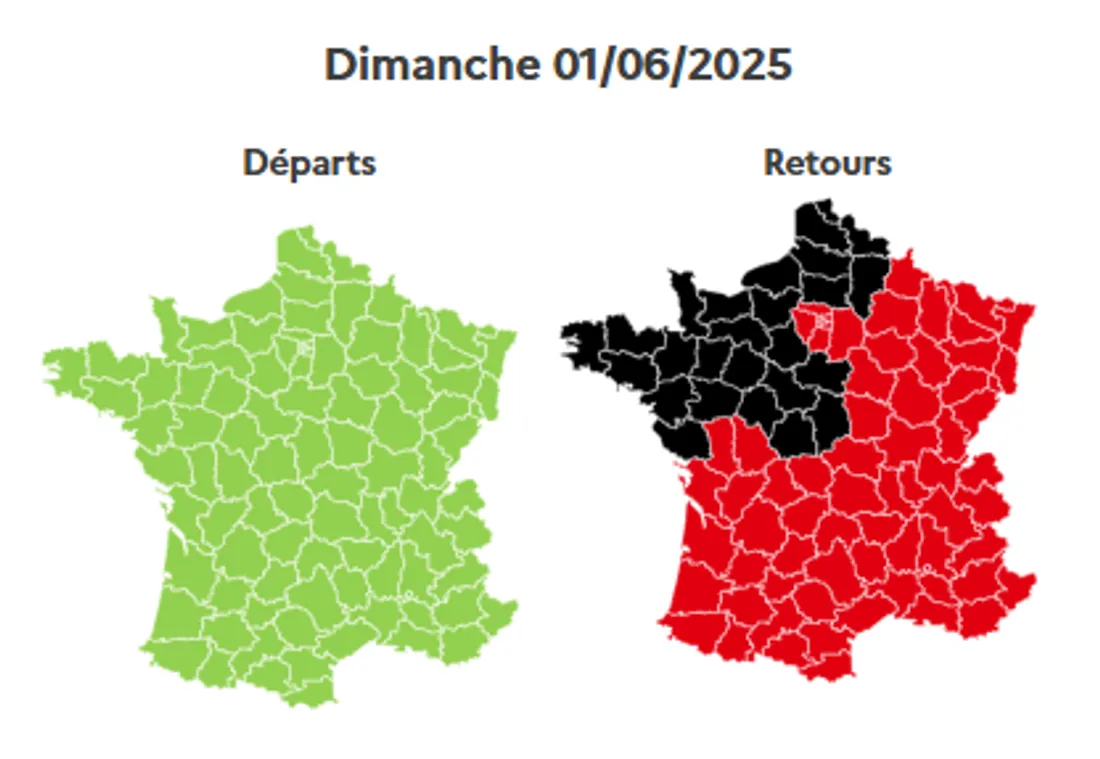Le programme des retours, dimanche.