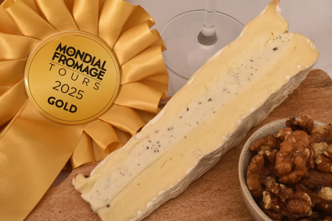 Le brie Le Gourmet à la Truffe d'été médaillé d'or à Tours