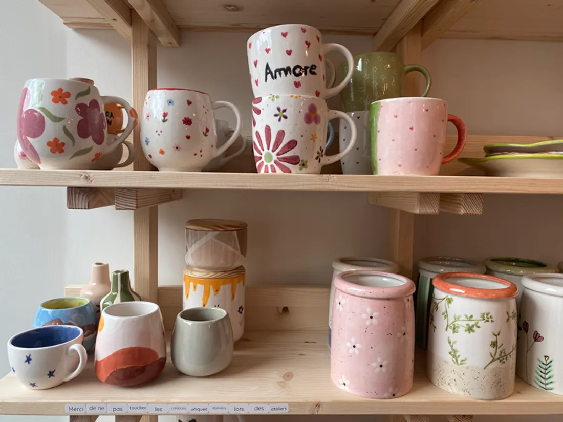 pots potins céramiques après cuisson 