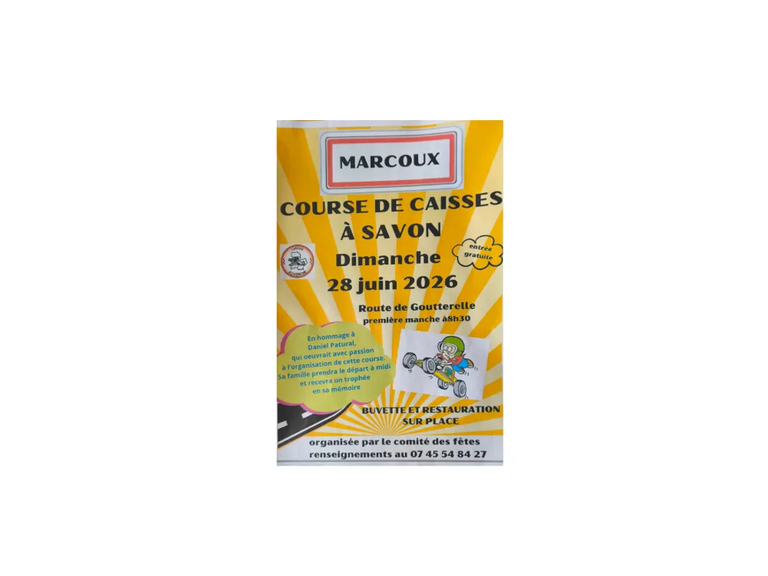 Course de caisses à savon à Marcoux