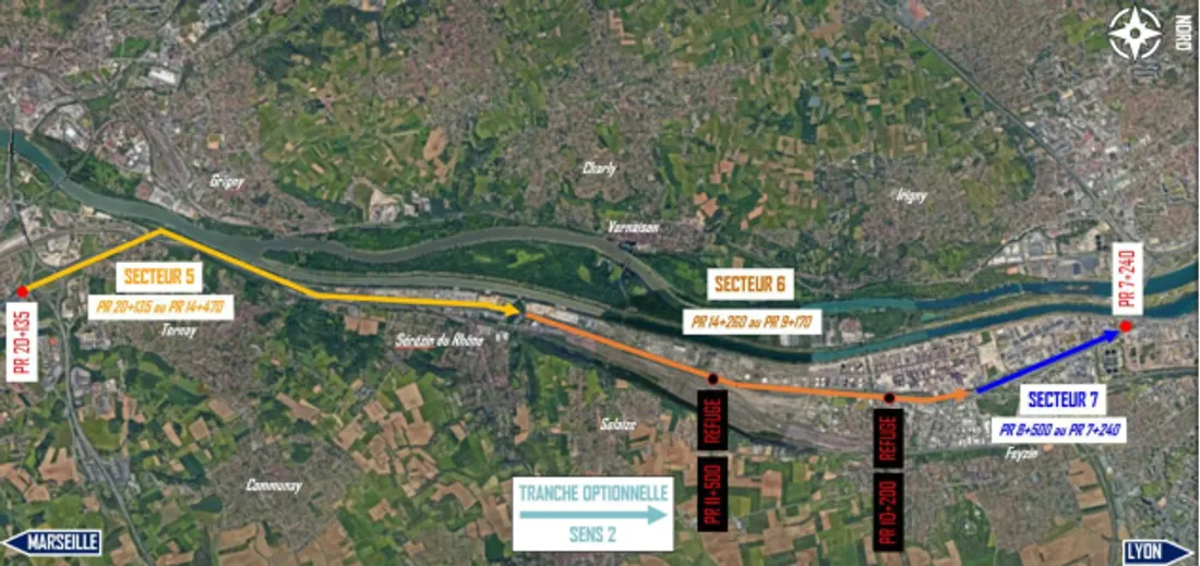 La cartographie de la DIR Centre-Est.