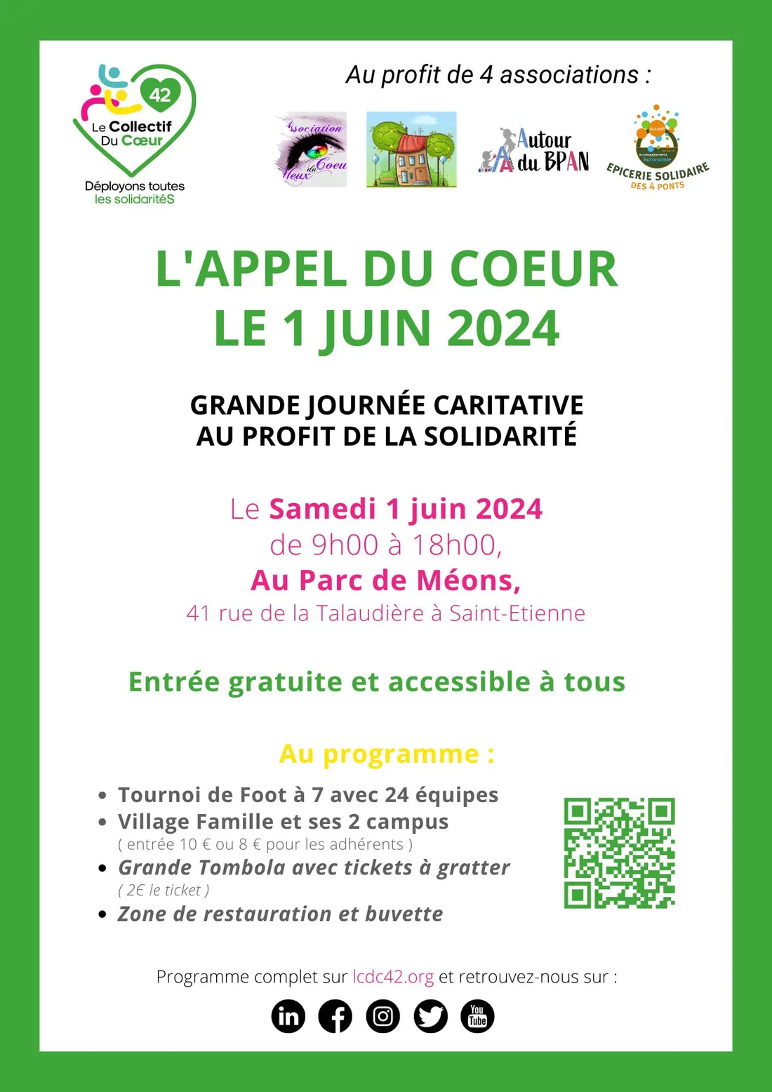 "L'appel du coeur" au Parc de Méons à St-Etienne