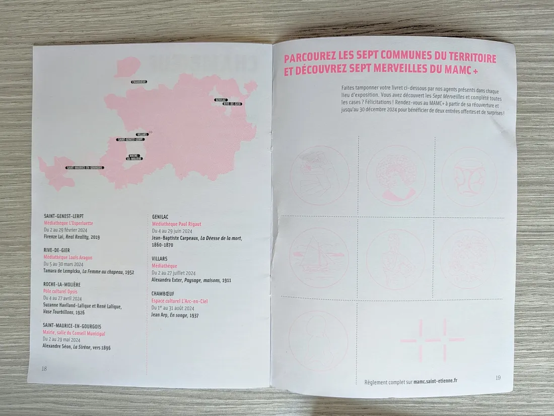 Le guide du Musée d'Art Moderne pour l'opération "Les 7 merveilles du MAMC+"