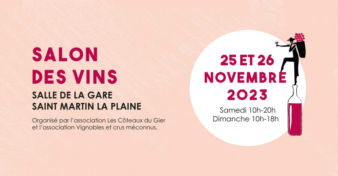 Salon des vins "Gare ô vin" à St-Martin-la-Plaine