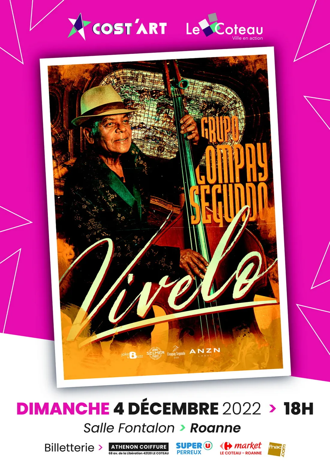 Concert Grupo Compay Segundo à Roanne