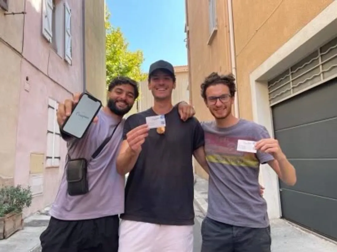 Les trois fondateurs de l'application