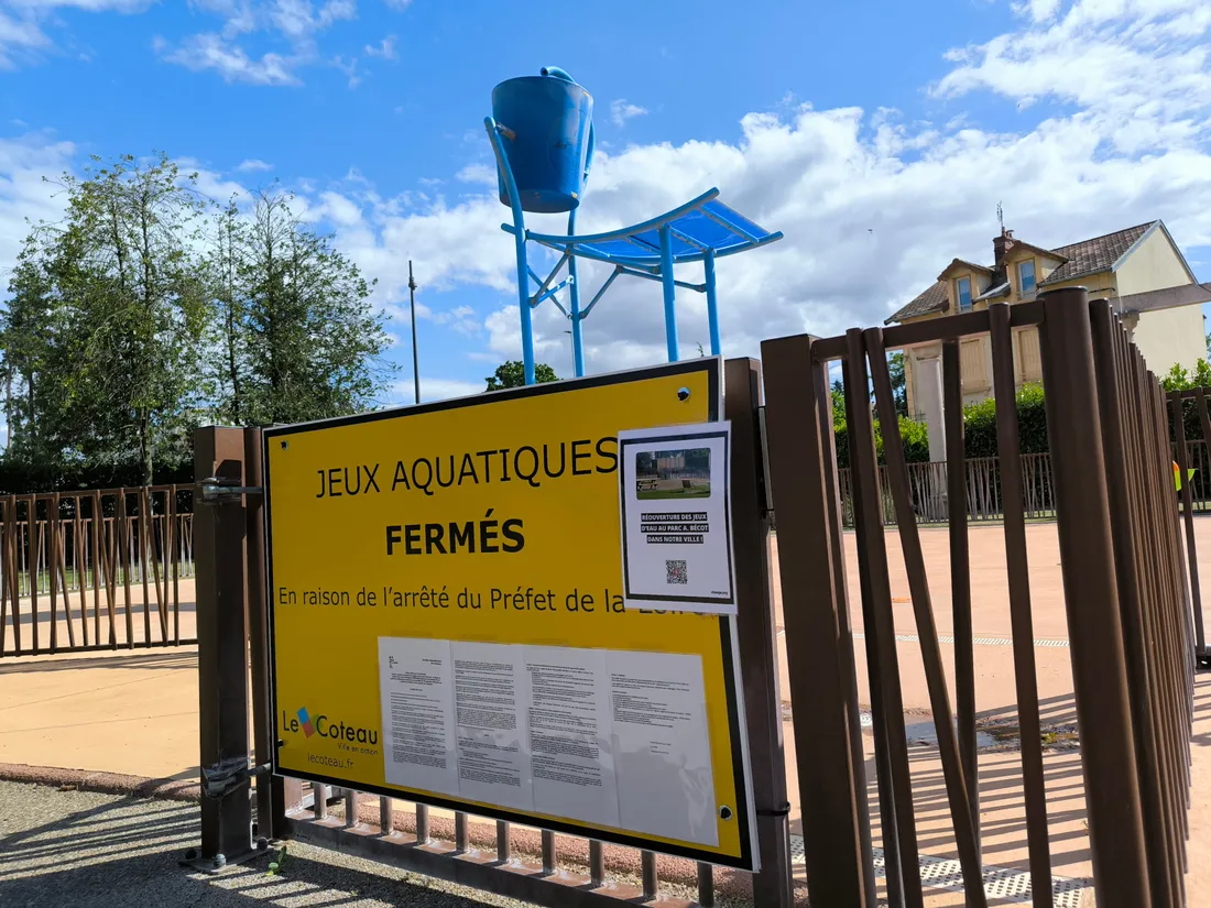 Les jeux aquatiques du Coteau sont fermés