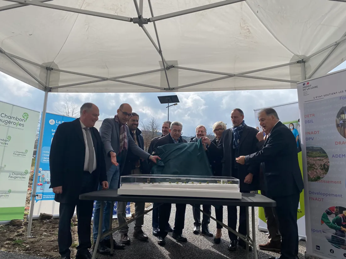 Ecoquartier chambon feugerolles maquette 