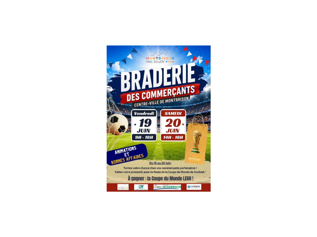 Braderie des commerçants à Montbrison