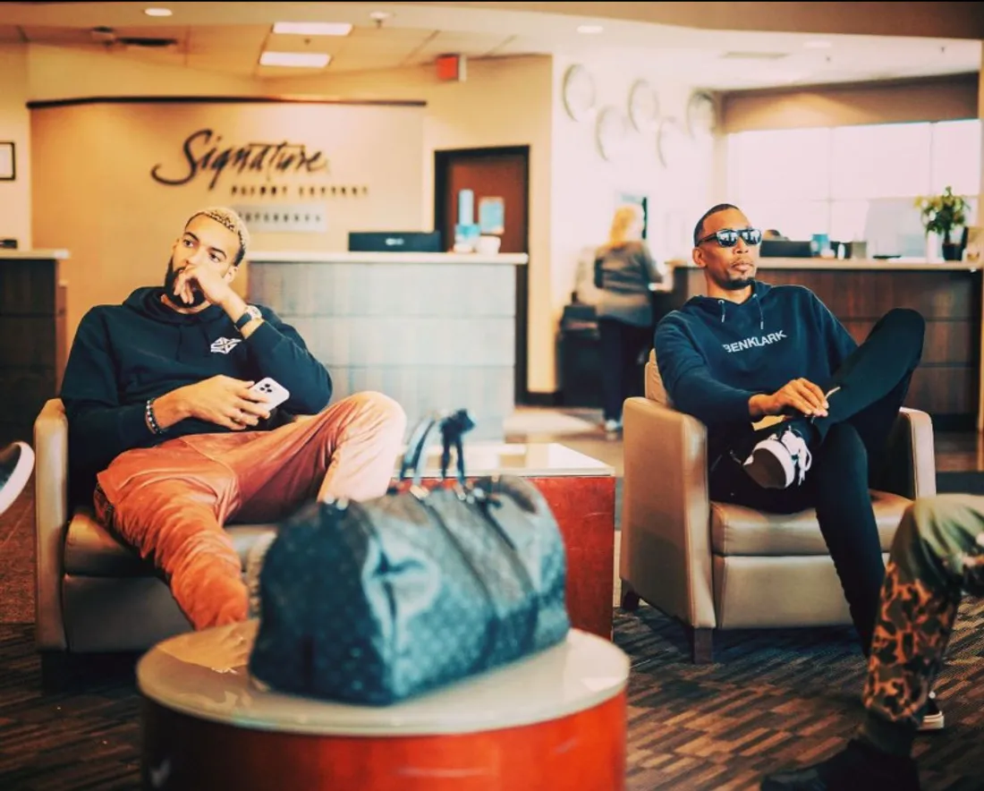 Rudy Gobert et Yannis Morin