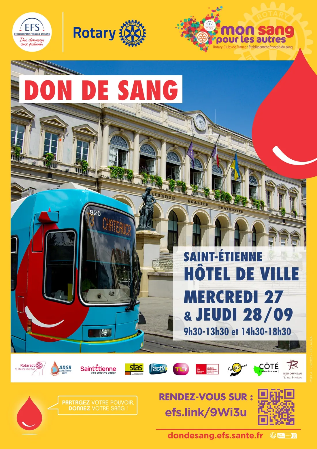 Collecte "Mon sang pour les autres" à St-Etienne