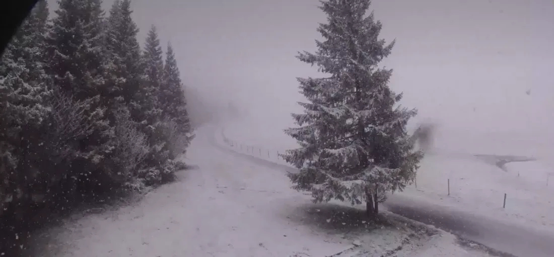 La neige de retour dans le Haute-Loire, ce 7 mai.