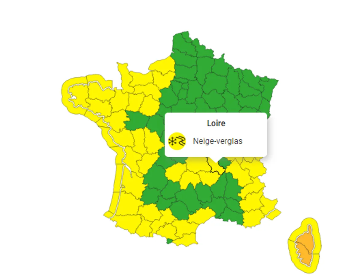 La Loire est en vigilance jaune. 