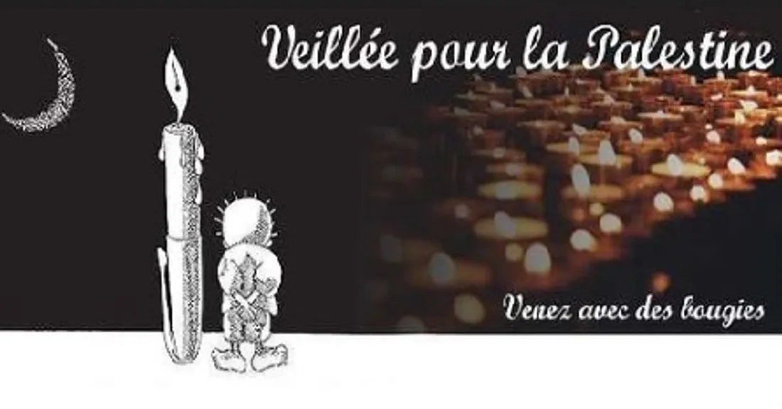 Un rassemblement pour la Palestine.