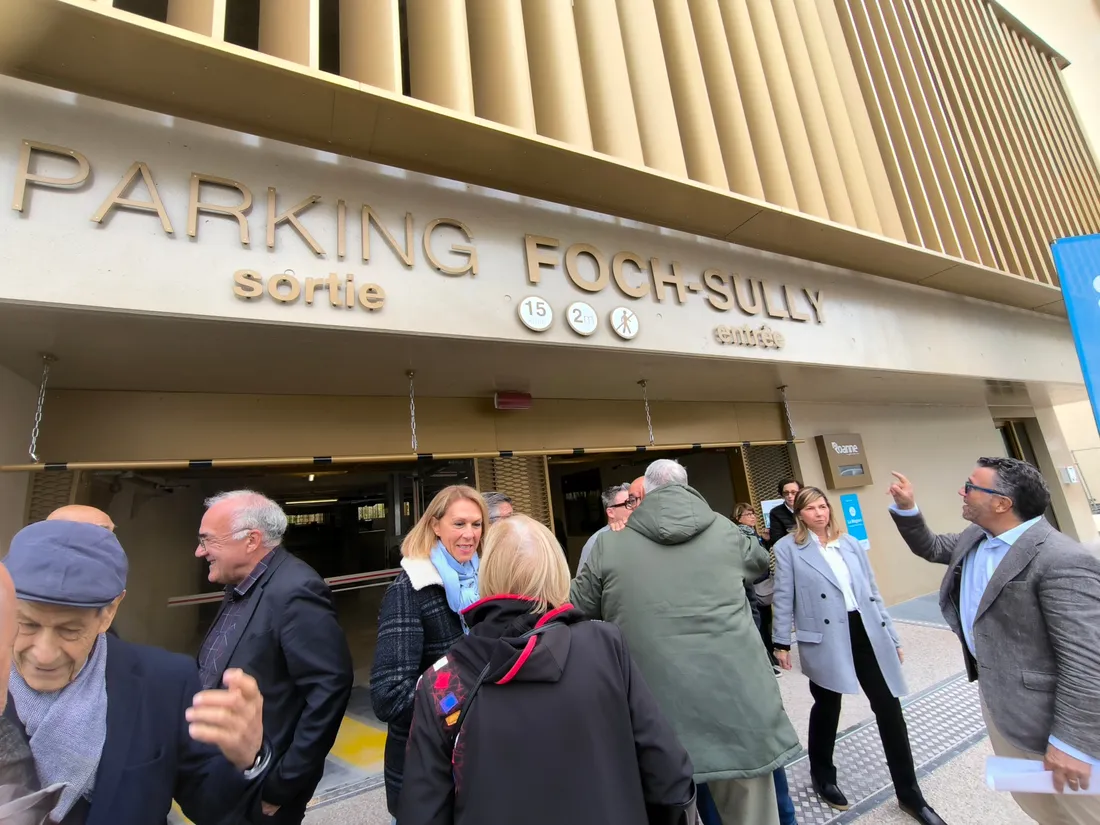 Inauguration du parking Foch-Sully à Roanne