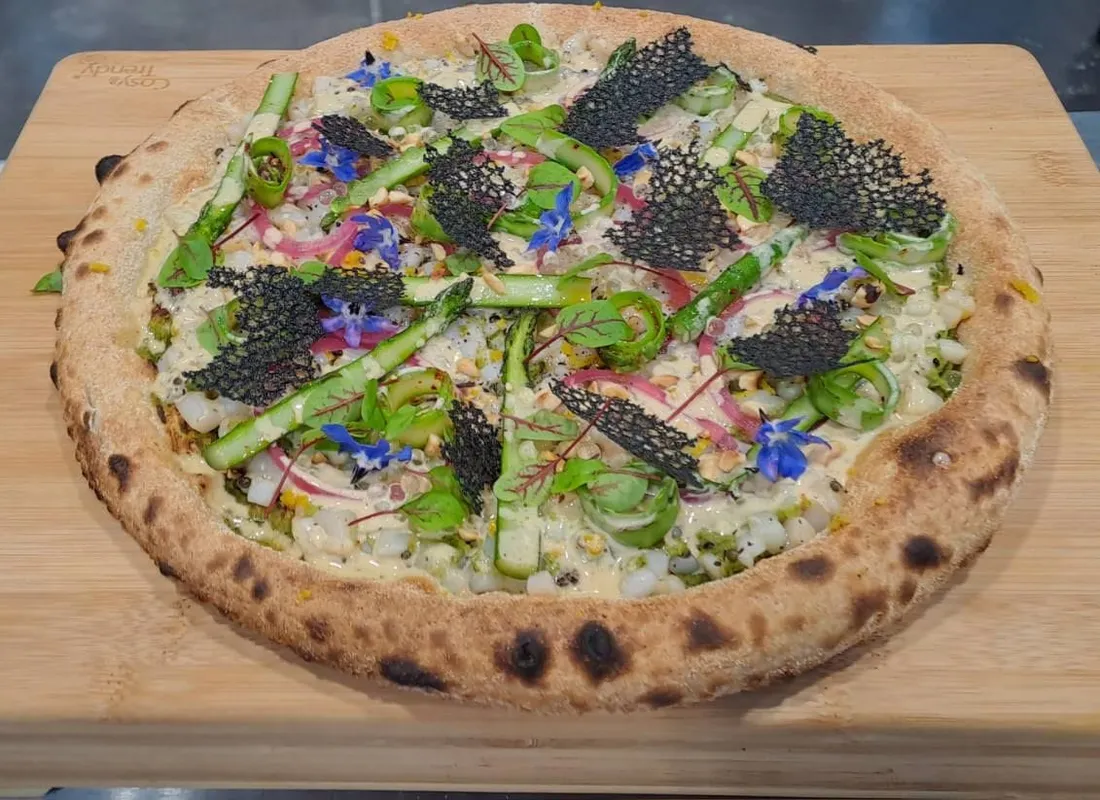 Pizza pour le championnat de France de pizza, signée Benoit DELEVE, Pizzeria La Fontana