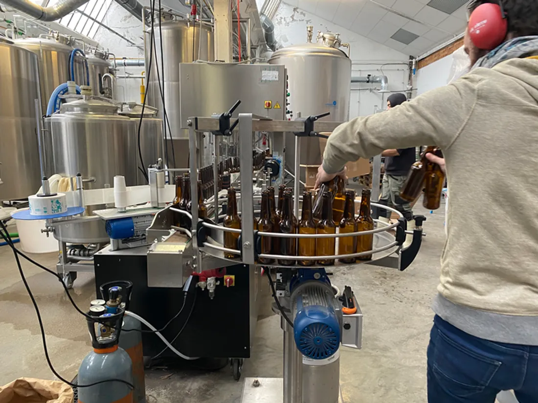 La Brasserie Stéphanoise coulisses embouteillage 