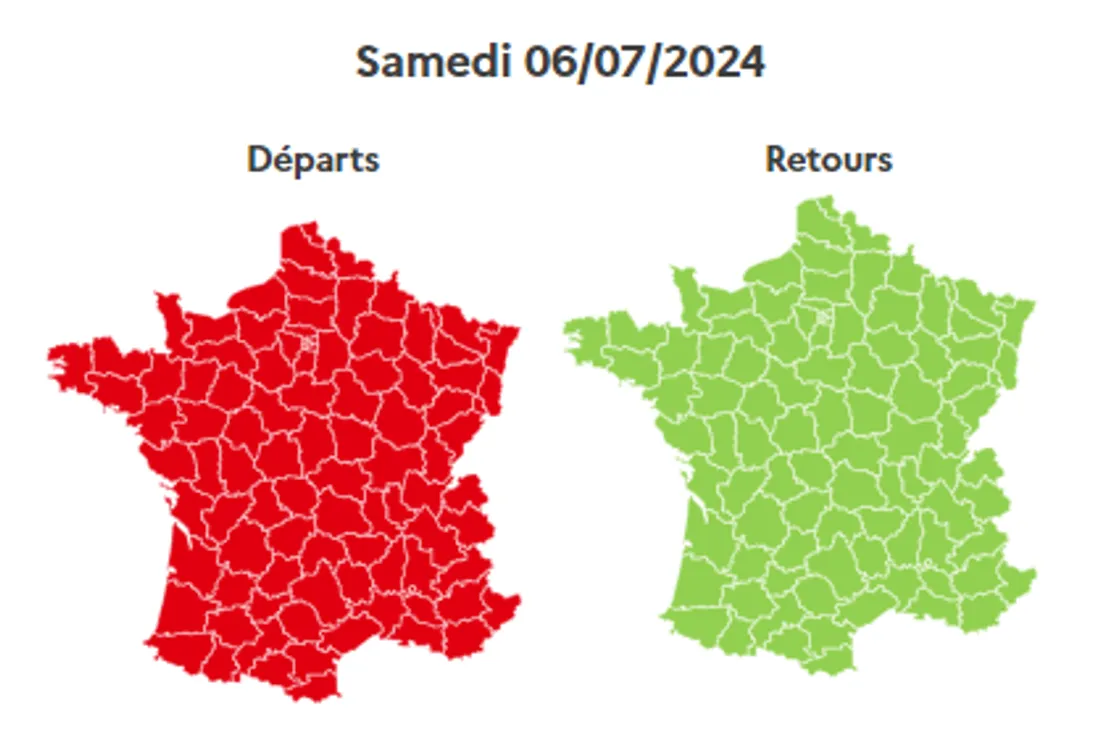 Les prévisions de ce samedi 6 juillet.