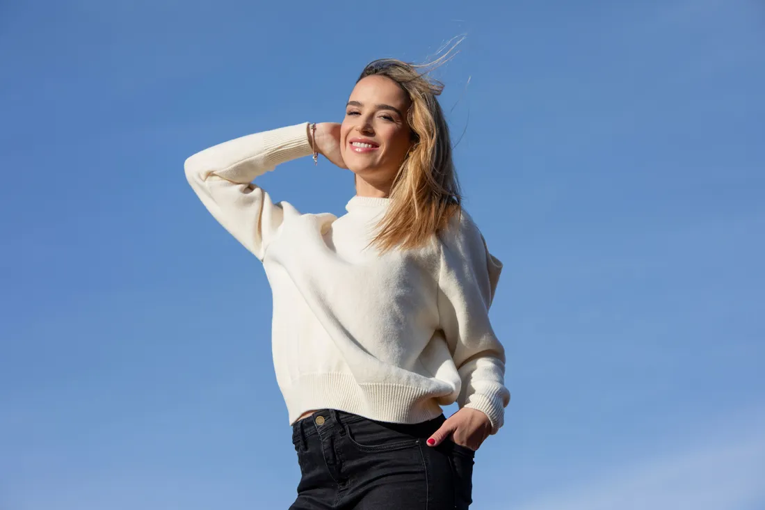 Pull April & C tricoté à Roanne 