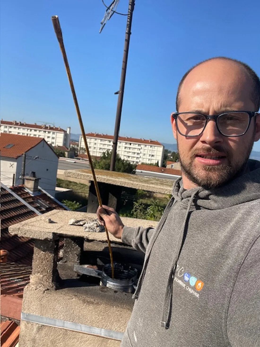 Ramonage de conduit de cheminée