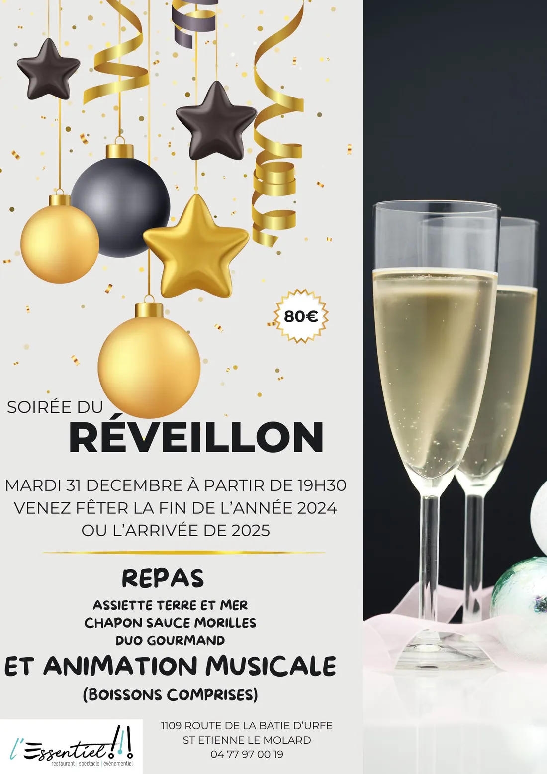 Soirée du réveillon à St-Etienne-le-Molard