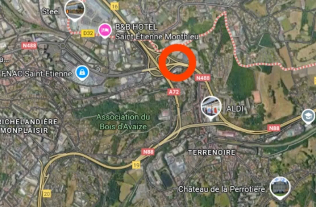 Le secteur en chantier.