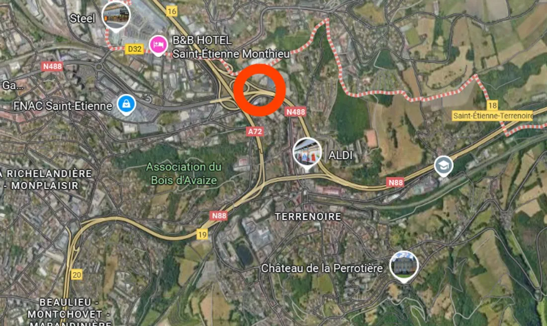 Le tronçon concerné.