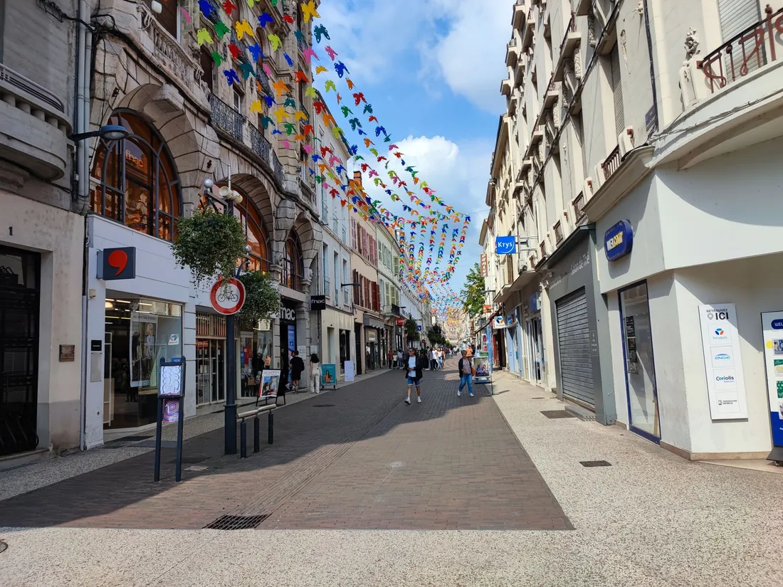 Rue piétonne Roanne