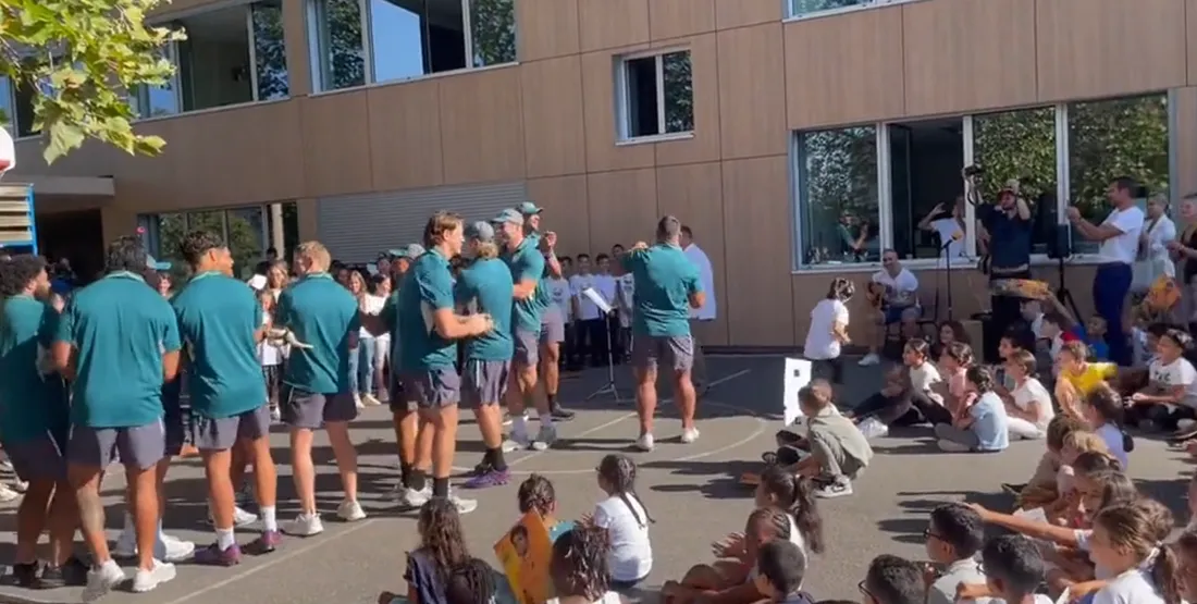 Les Australiens à Montreynaud.