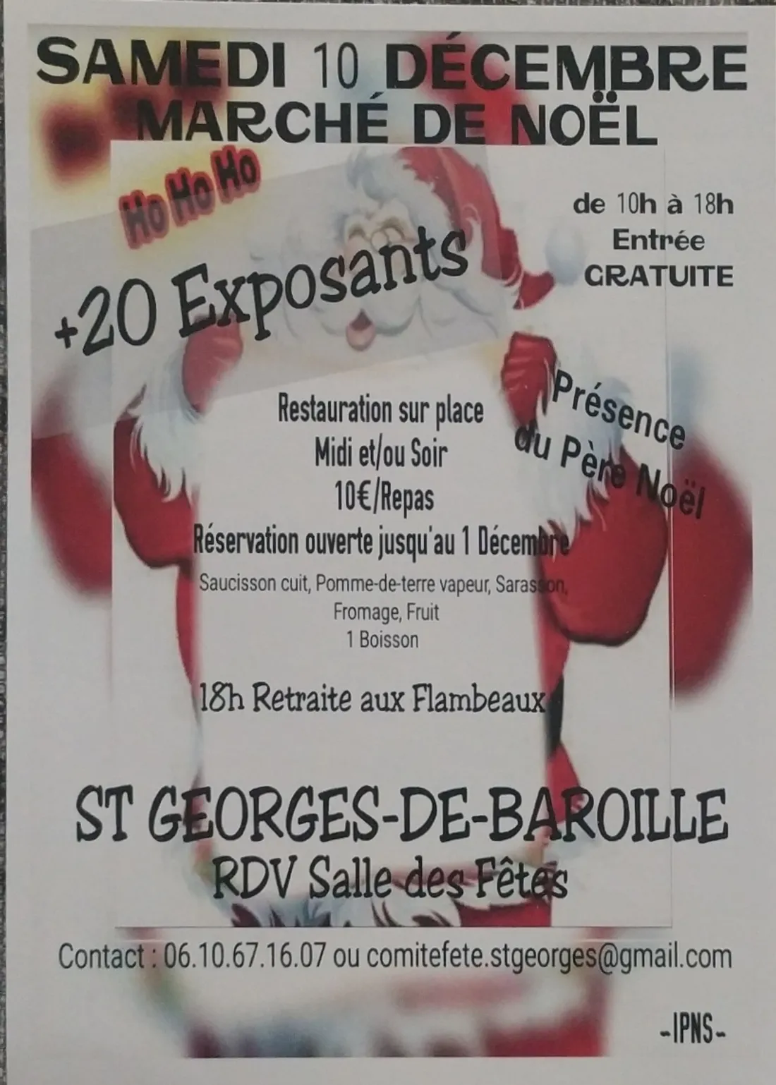 Marché de Noel de St-Georges de Baroille