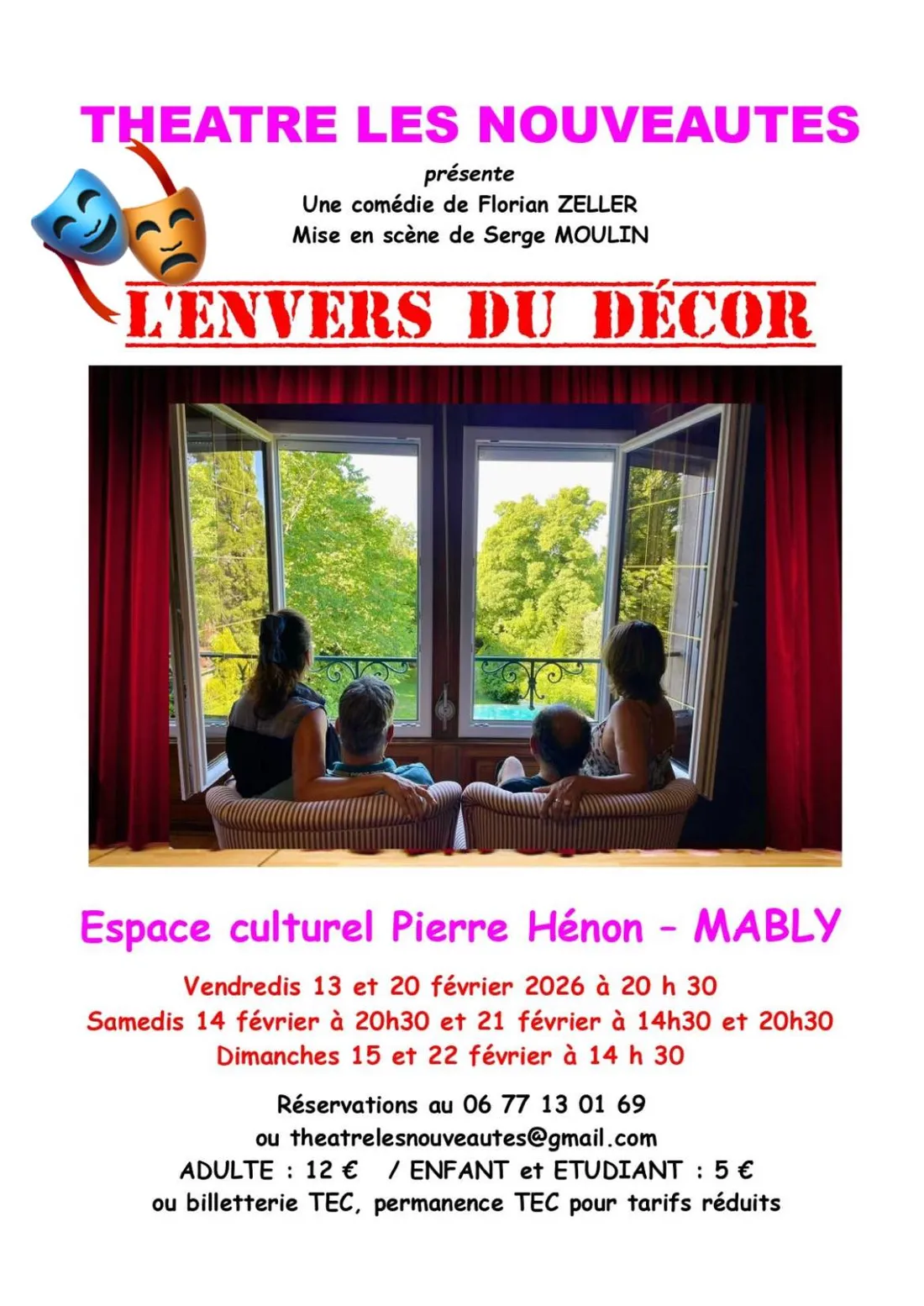 Pièce de théâtre "L'envers du décor" à Mably