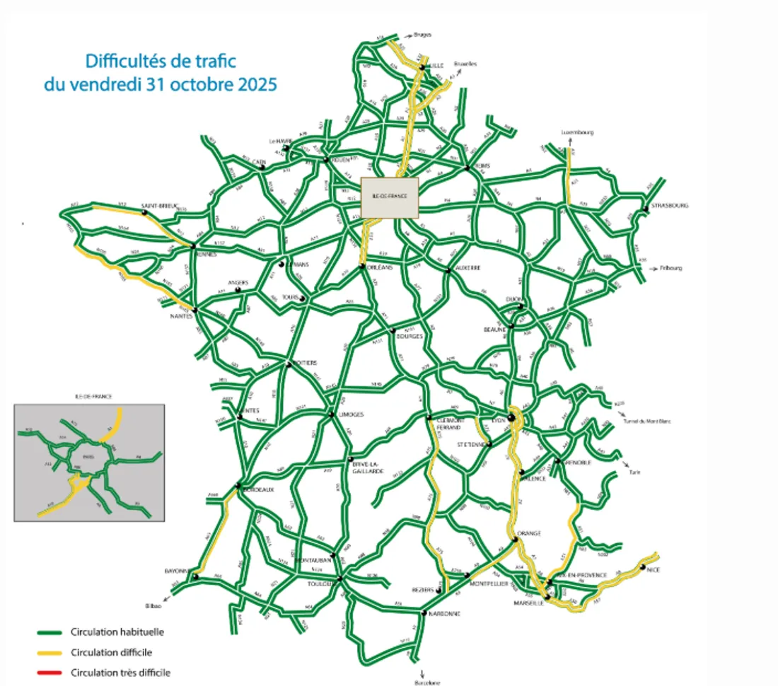 Les prévisions de ce vendredi.