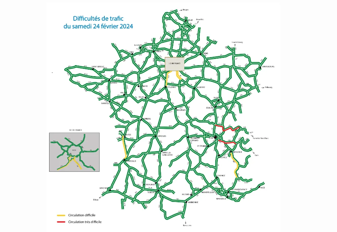 Le détail du trafic, ce samedi.