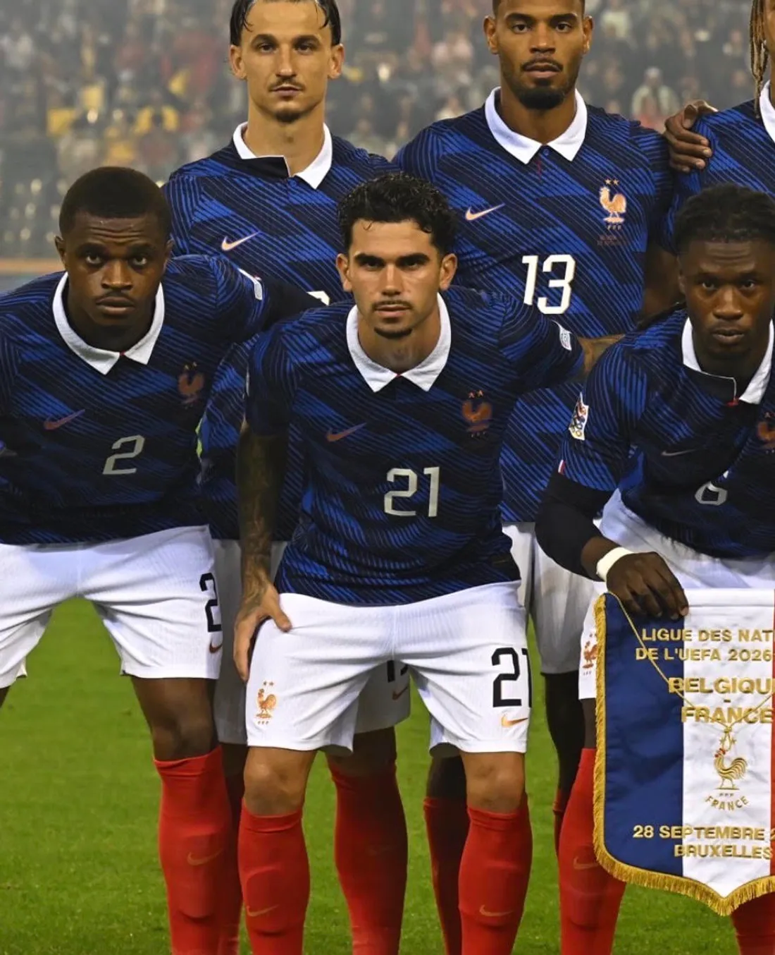 Lucas Da Cunha a connu sa première titularisation chez les Bleus. 
