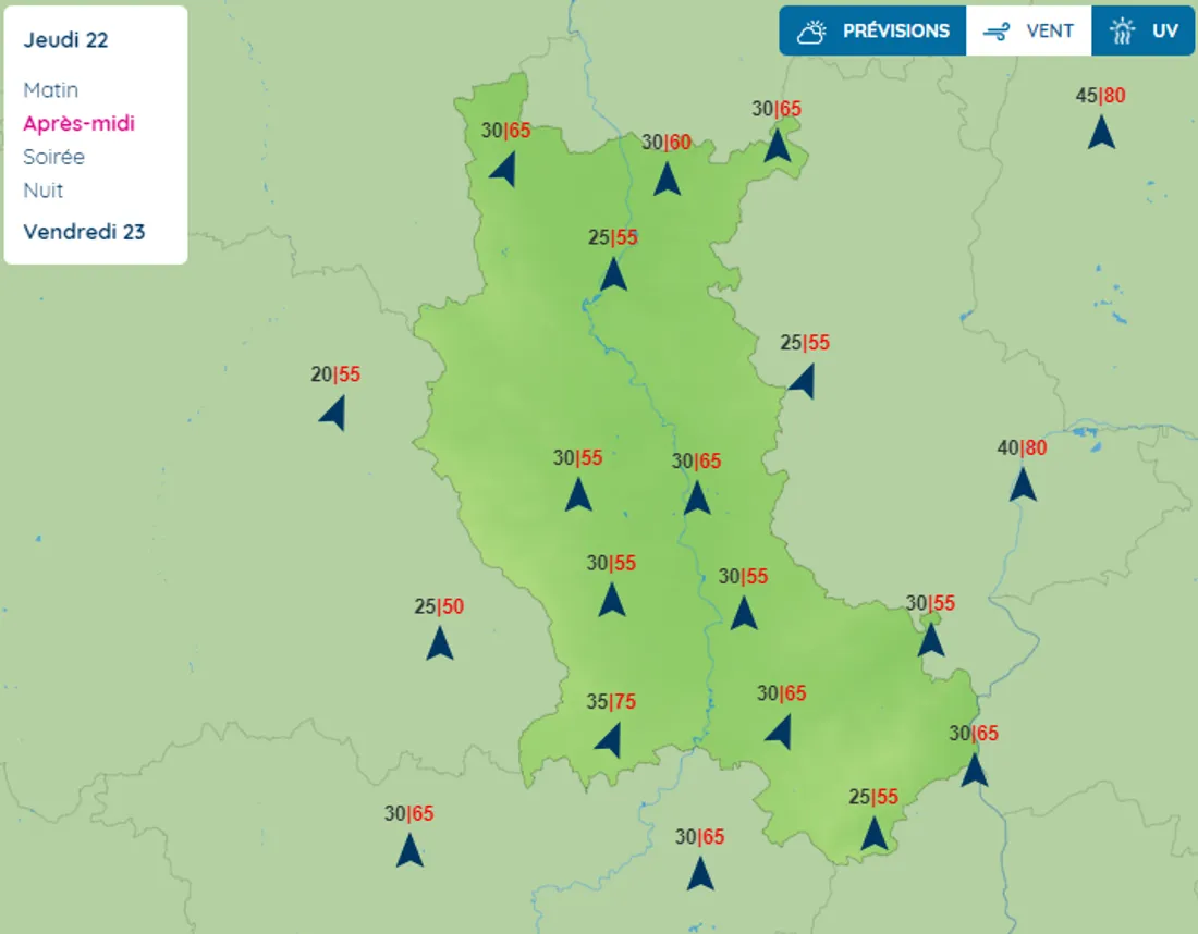 Les prévisions de ce 22 février.