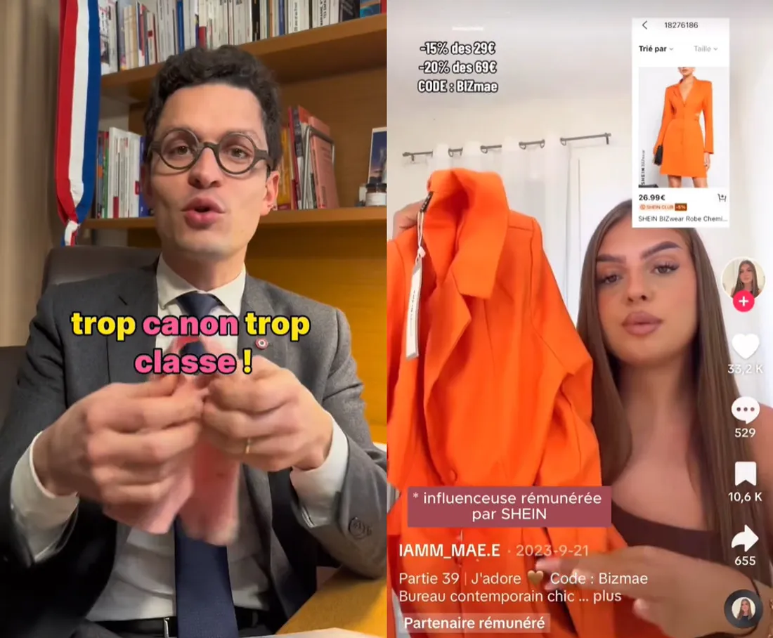 Antoine Vermorel, son haul Shein sur TikTok